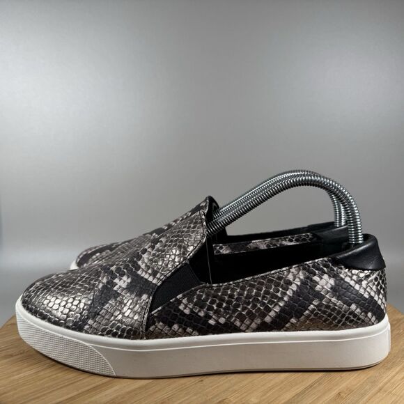 Cole‎ Haan Grand Series Slip On Shoes Womens 8.5 Sneakers Gray Snake Leather - Picture 3 of 8